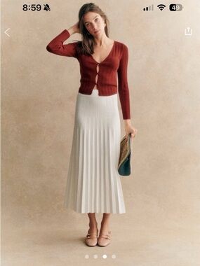 NWT Sezane Leonine Skirt